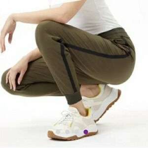 Lole Highlands Side-Stripe Olivie Tech Joggers,  size M
